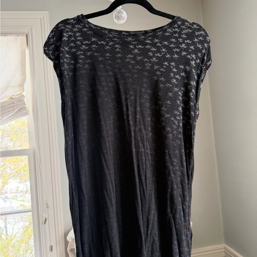 All Saints Black Patterned T-shirt size medium